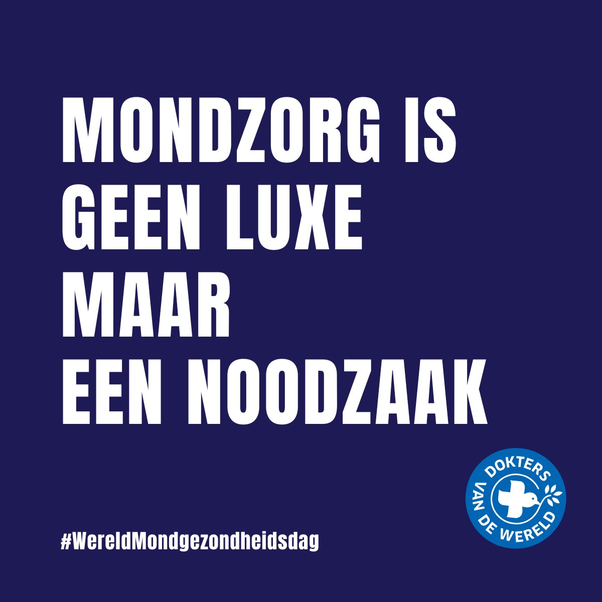 Uit onze peiling blijkt vandaag, op #WereldMondgezondheidsdag, opnieuw dat veel mensen mondzorg mijden vanwege de kosten.

Wij blijven pleiten voor een structurele oplossing. Mondzorg moet in het basispakket, zodat iedereen toegang heeft.

🔗 Lees meer: doktersvandewereld.org/actueel/nieuws…