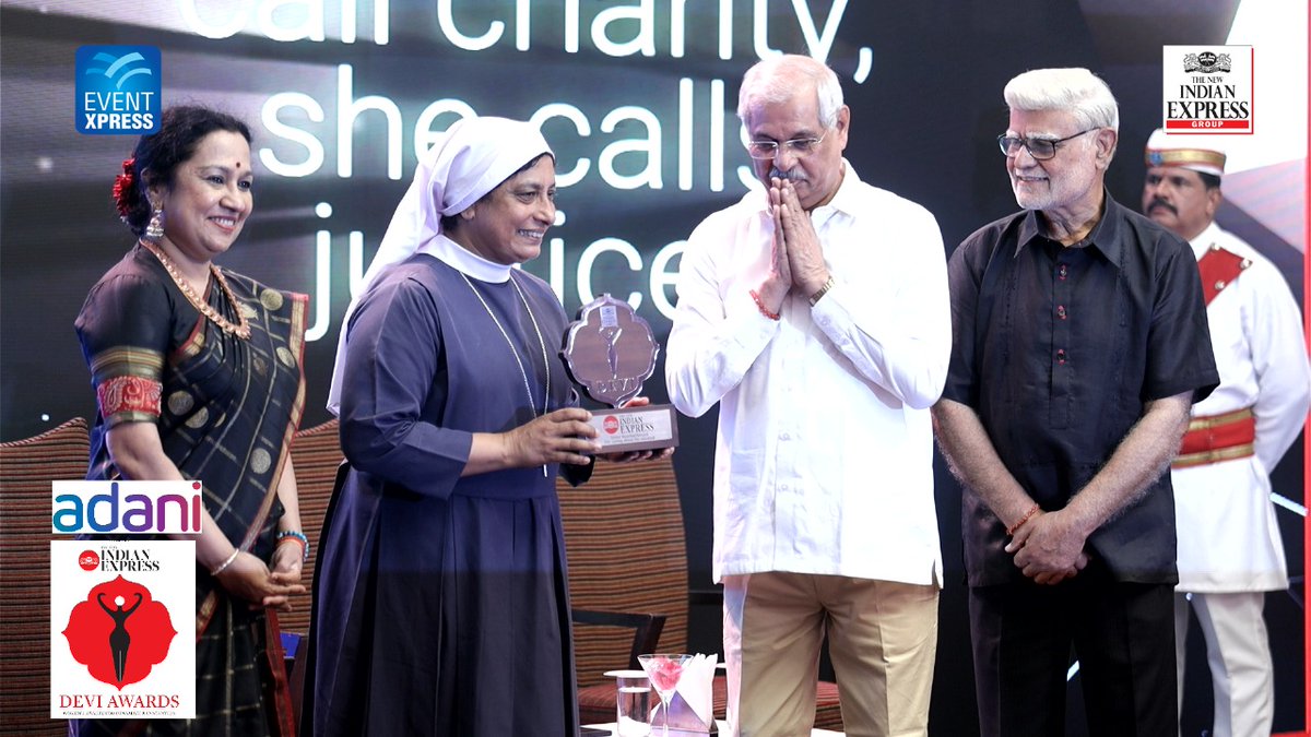 Edex - The New Indian Express (@xpress_edex) on Twitter photo #DeviKochi2025 #DeviAwardsKochi
Rev Sr Roselin Chirayil, founder of Snehatheeram, the guardian angel of the mentally ill, shunned by society, receives the award
<a href="/PrabhuChawla/">PrabhuChawla</a> <a href="/santwana99/">santwanabhattacharya</a> <a href="/Lakshmi94338678/">Lakshmi Menon</a> <a href="/Eventxpress/">Event Xpress</a> <a href="/NehaSonthaliaP1/">Neha Sonthalia Periwal</a> <a href="/AdaniOnline/">Adani Group</a> <a href="/Quest_Global/">Quest Global</a> <a href="/AMRITAedu/">Amrita Vishwa Vidyapeetham</a> #DeviKochi2025 #DeviAwardsKochi
Rev Sr Roselin Chirayil, founder of Snehatheeram, the guardian angel of the mentally ill, shunned by society, receives the award
<a href="/PrabhuChawla/">PrabhuChawla</a> <a href="/santwana99/">santwanabhattacharya</a> <a href="/Lakshmi94338678/">Lakshmi Menon</a> <a href="/Eventxpress/">Event Xpress</a> <a href="/NehaSonthaliaP1/">Neha Sonthalia Periwal</a> <a href="/AdaniOnline/">Adani Group</a> <a href="/Quest_Global/">Quest Global</a> <a href="/AMRITAedu/">Amrita Vishwa Vidyapeetham</a>