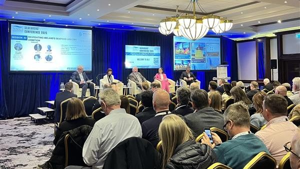 Panel 2 is about to dive deep into Ireland’s blue economy and the future of offshore wind and the seafood industry, promising valuable insights on fisheries &amp; offshore renewable energy, and their future working in tandem. 🌍🚢
#SeafarersConf2025 #SeafoodORE #OffshoreWind