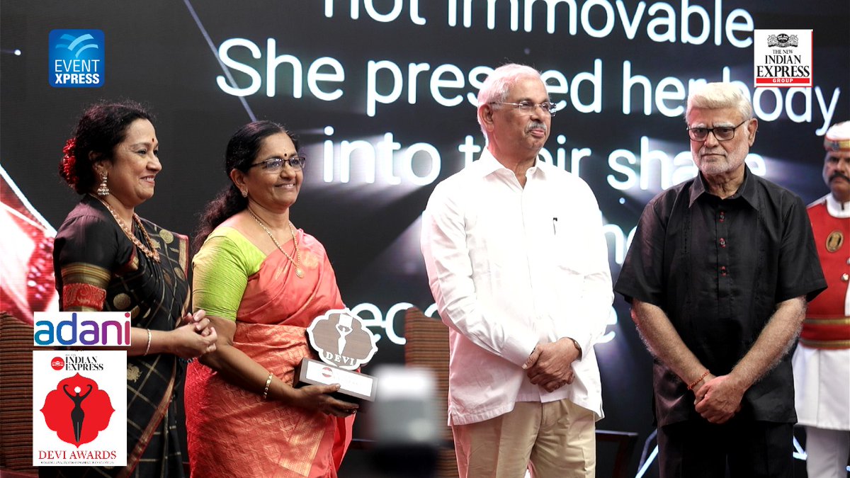 Edex - The New Indian Express (@xpress_edex) on Twitter photo #DeviKochi2025 #DeviAwardsKochi
Usha Nangiar, Koodiyattam artiste recieves the Devi Award.
<a href="/PrabhuChawla/">PrabhuChawla</a> <a href="/santwana99/">santwanabhattacharya</a> <a href="/Lakshmi94338678/">Lakshmi Menon</a> <a href="/Eventxpress/">Event Xpress</a> <a href="/NehaSonthaliaP1/">Neha Sonthalia Periwal</a> <a href="/AdaniOnline/">Adani Group</a> <a href="/Quest_Global/">Quest Global</a> <a href="/AMRITAedu/">Amrita Vishwa Vidyapeetham</a> <a href="/ManappuramMAFIL/">Manappuram Finance</a> <a href="/canarabank/">Canara Bank</a> <a href="/ULCCSLtd/">ULCCS Ltd.</a> <a href="/radicokhaitan/">Radico Khaitan</a> <a href="/indulgexpress/">indulgexpress</a> #DeviKochi2025 #DeviAwardsKochi
Usha Nangiar, Koodiyattam artiste recieves the Devi Award.
<a href="/PrabhuChawla/">PrabhuChawla</a> <a href="/santwana99/">santwanabhattacharya</a> <a href="/Lakshmi94338678/">Lakshmi Menon</a> <a href="/Eventxpress/">Event Xpress</a> <a href="/NehaSonthaliaP1/">Neha Sonthalia Periwal</a> <a href="/AdaniOnline/">Adani Group</a> <a href="/Quest_Global/">Quest Global</a> <a href="/AMRITAedu/">Amrita Vishwa Vidyapeetham</a> <a href="/ManappuramMAFIL/">Manappuram Finance</a> <a href="/canarabank/">Canara Bank</a> <a href="/ULCCSLtd/">ULCCS Ltd.</a> <a href="/radicokhaitan/">Radico Khaitan</a> <a href="/indulgexpress/">indulgexpress</a>