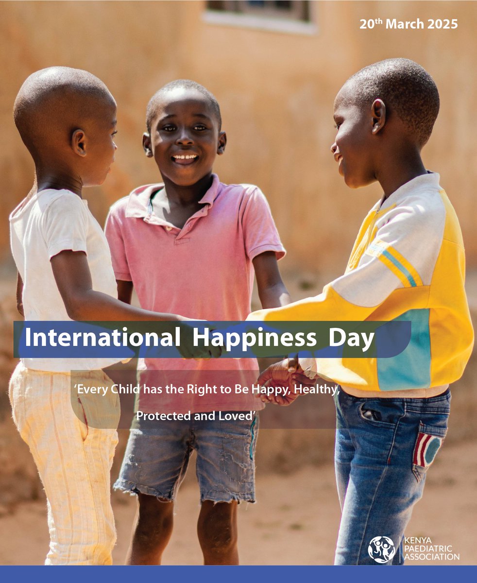 Kenyapaeds's tweet photo. Good health is the foundation of true happiness! Let’s ensure every child gets care, nutrition &amp; support they need to thrive. A happy child is a healthy child,a healthy child is a happy future. 
Every Child Has the Right to Be Happy, Healthy, Protected &amp;Loved
#Caringandsharing https://t.co/xQmGLvk1Im