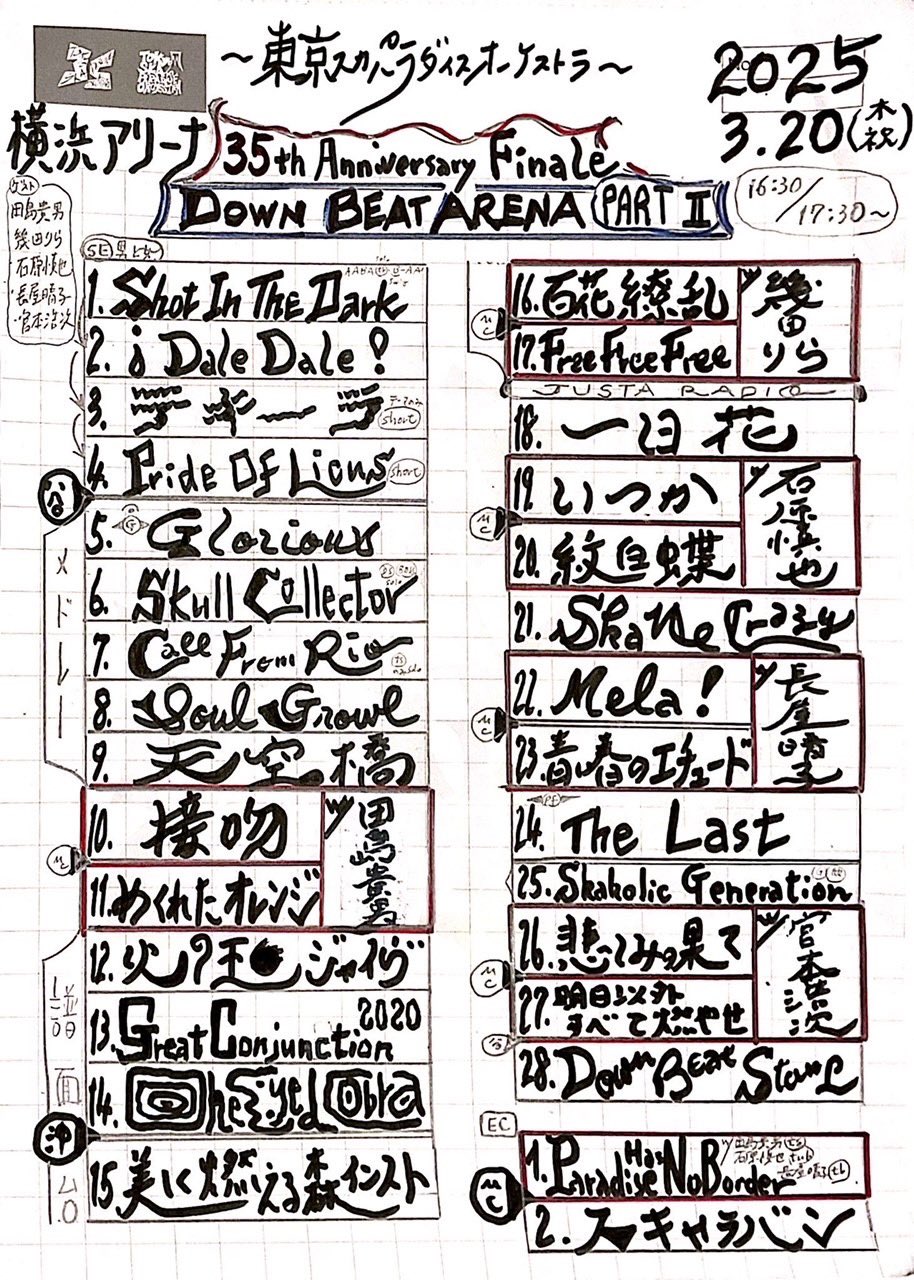 最終値下げ＊アクスタ スカパラ DOWN BEAT ARENA コンプリート