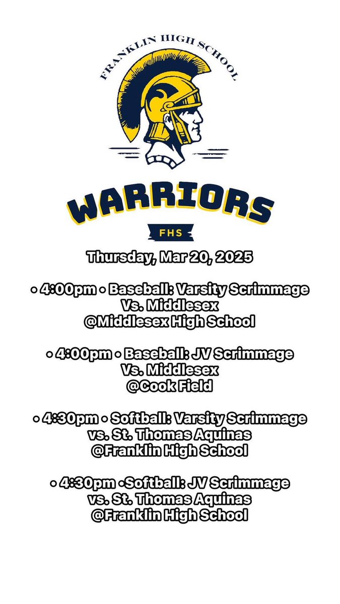 Todays game schedule 💙💛