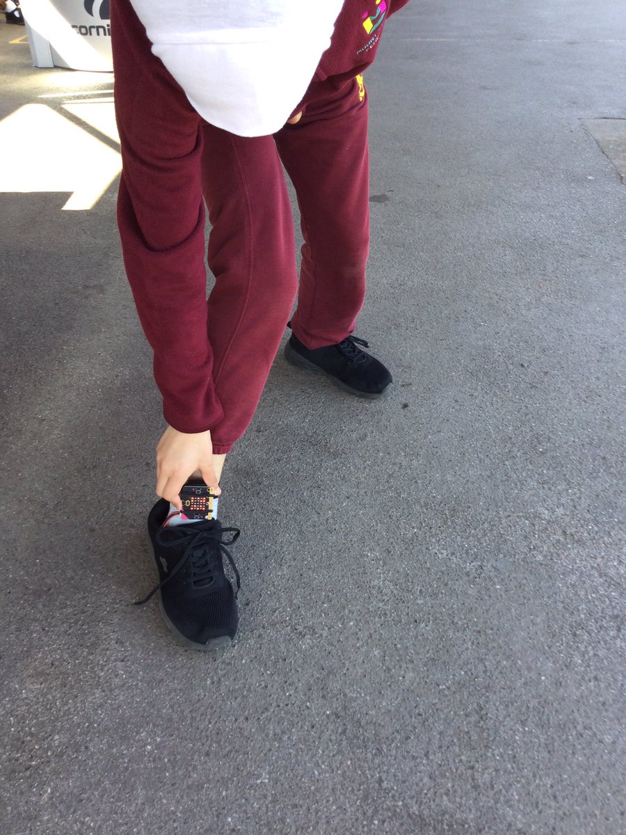 MountStewartSch's tweet photo. Year 5 have been getting their steps๐ฆถin during their computing lesson.
Today they programmed their micro:bit to operate as a pedometer and were lucky enough to enjoy the sunny weather to test it out โ๏ธโ๏ธ
#tmssyear5 #tmsscomputing https://t.co/m2zaaAXlDk
