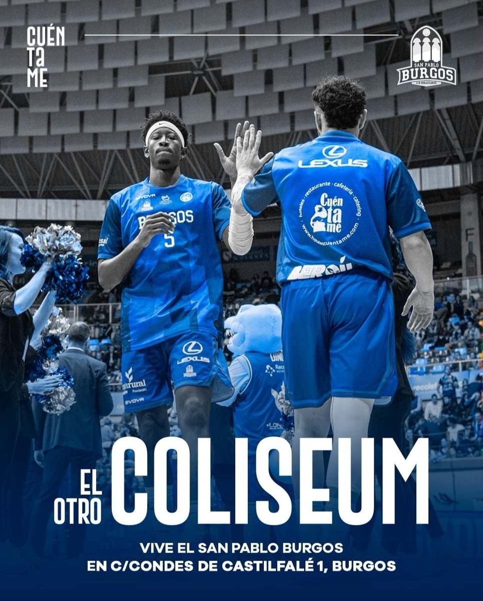 De la mano de Hoteles Cuéntame, REGALAMOS TRES ENTRADAS DOBLES para el derbi de basket entre <a href="/SanPabloBurgos/">Recoletas Salud San Pablo Burgos</a> y <a href="/RVBaloncesto/">-</a> de este sábado. 

Lo haremos en nuestro #DirectoMarcaBurgos de mañana viernes. Sigue estos pasos para participar en la promoción:

1⃣ Sigue a