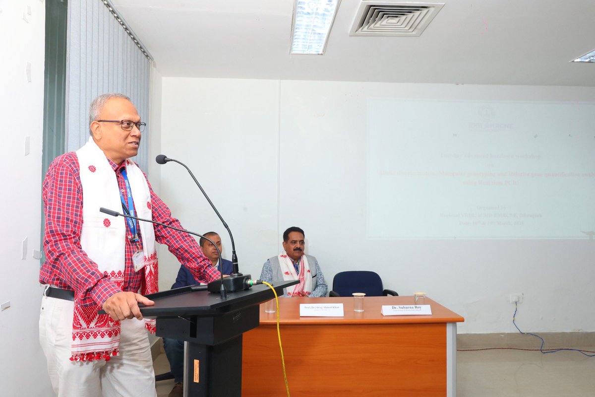 rmrcne's tweet photo. Regional VRDL, ICMR-RMRCNE has organized a 2-day advanced hands-on workshop on RT PCR during 18-19 March, 2025. 26 participants from 13 different Institutions including Medical Colleges, Universities and Research Organizations of the NorthEast India participated in the workshop. https://t.co/8tIJHfwlvD