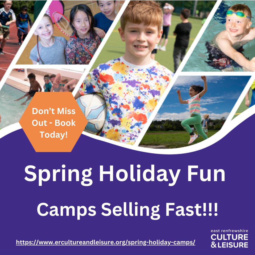 Come and join us for an action packed week of sport. From athletics &amp; gymnastics to badminton and basketball! Our All Stars Sports Camp lets children explore a wide range of sports! 

📌Barrhead High Wk1 ercl.classforkids.io/camp/1
📌Barrhead High Wk2 ercl.classforkids.io/camp/3