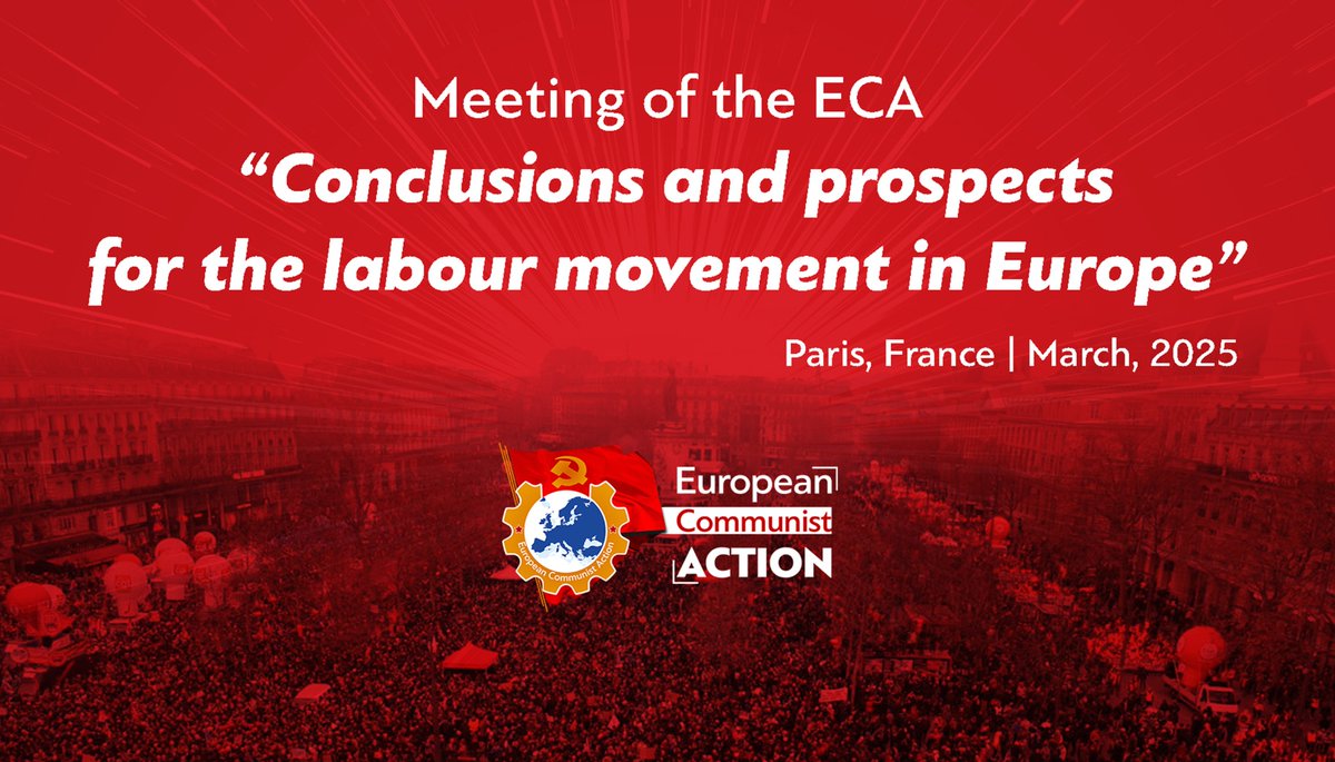 📍The meeting of the European Communist Action on "Conclusions and Prospects for the Labour Movement in Europe" was held in Paris.

📍To read contributions by the Parties:
eurcomact.org/documents/meet…