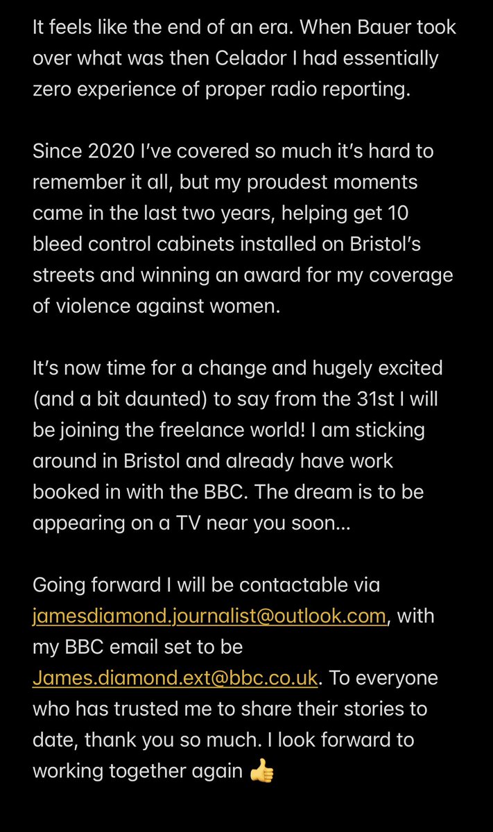 James Diamond tweet media