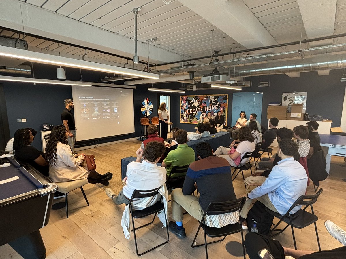 A stimulating start to our morning <a href="/TwoCircles/">Two Circles</a> with alums Dhvanil Gagvani &amp; Fiona Breeden, learning about the data-driven business behind intimately studying sport fan behavior. #McCormackProud of Fiona and DG for a great presentation!