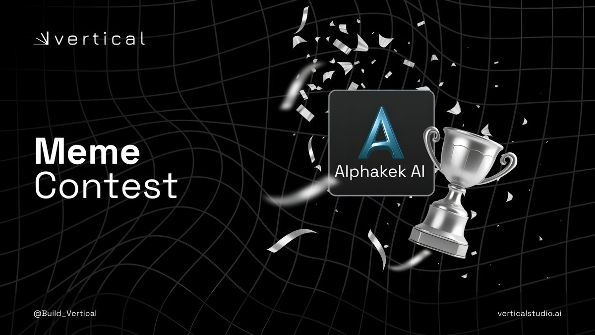 Vertical AI Meme Contest ⚡️

AlphaKek - the meme creation AI model is live on Vertical Stream

Use it to make funny memes and let the best AI-generated meme win!

🔹 Prizes:
🥇 $300
🥈 $200
🥉 $100

How to Enter:

1. Create an original meme using the AlphaKek model on Vertical