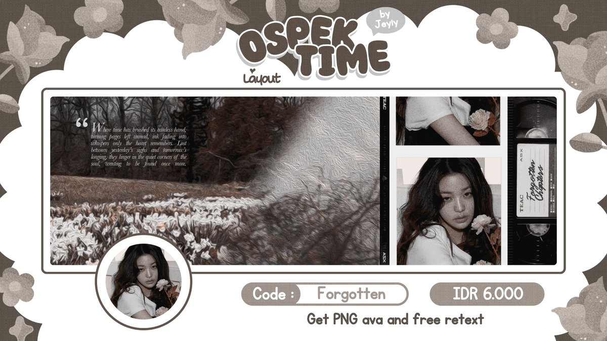 huimmel's tweet image. ᅠ
ᅠᅠKindly  repost  this. Thankyou! 𖥸
ᅠᅠBantu    ospek    katalog   baruku?
ᅠᅠThis theme exudes elegance with
ᅠᅠbreathtaking,   emotional   scenic
ᅠᅠpaintings. 

ᅠᅠContoh   layout   bisa   ditake  ya.
ᅠ
( #zonaba #zonauang )