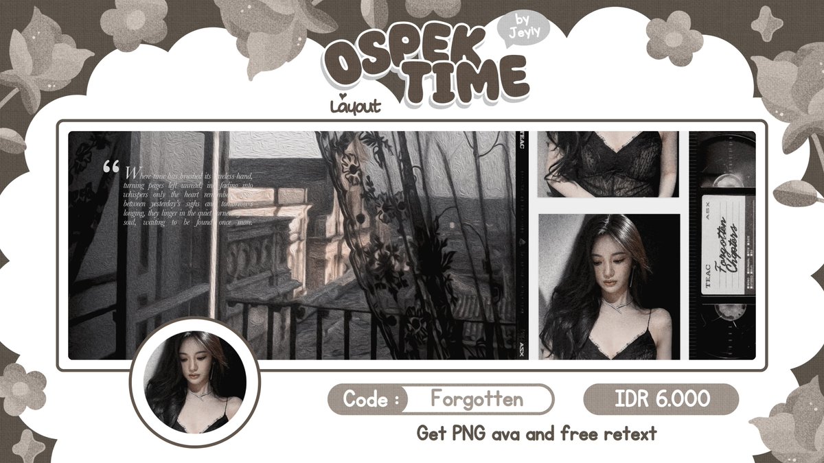 huimmel's tweet image. ᅠ
ᅠᅠKindly  repost  this. Thankyou! 𖥸
ᅠᅠBantu    ospek    katalog   baruku?
ᅠᅠThis theme exudes elegance with
ᅠᅠbreathtaking,   emotional   scenic
ᅠᅠpaintings. 

ᅠᅠContoh   layout   bisa   ditake  ya.
ᅠ
( #zonaba #zonauang )