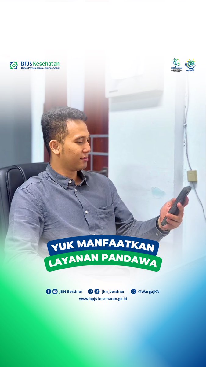 WargaJKN's tweet image. Hai Sobat JKN Bersinar✨
Mau ubah data diri tapi ga sempat ke kantor BPJS? Pakai aja layanan PANDAWA (Pelayanan Administrasi Melalui Whatsapp) di nomor 08118165165

#BPJSKesehatan
#PANDAWA
#MudahCepatSetara