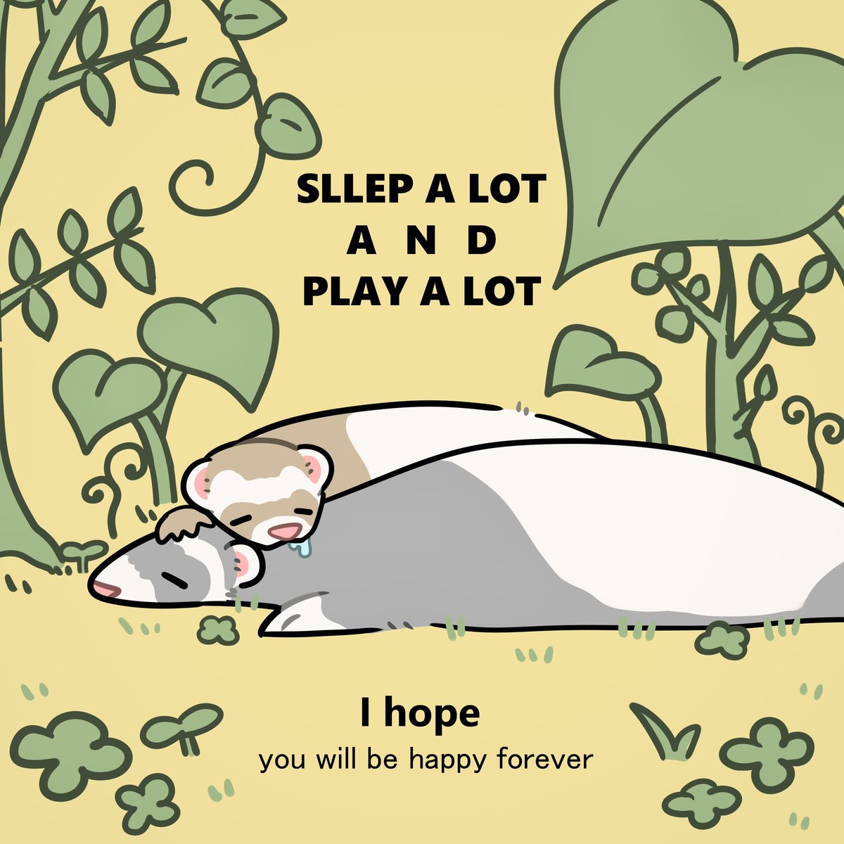 Husky_moguri's tweet image. よく寝てよく遊ぶにょろにょろ生物