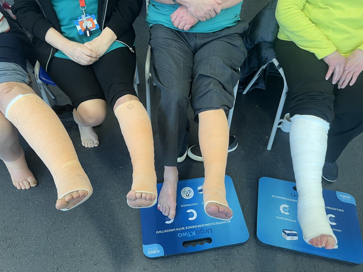 A really successful morning was held with GWH Community Tissue Viability team assessing bandaging competencies of our Community and Practice Nursing colleagues for supportive and compression bandaging.

#legsmatter #lowerlimb #bandage
#NationalWoundCareStrategy #nhsengland