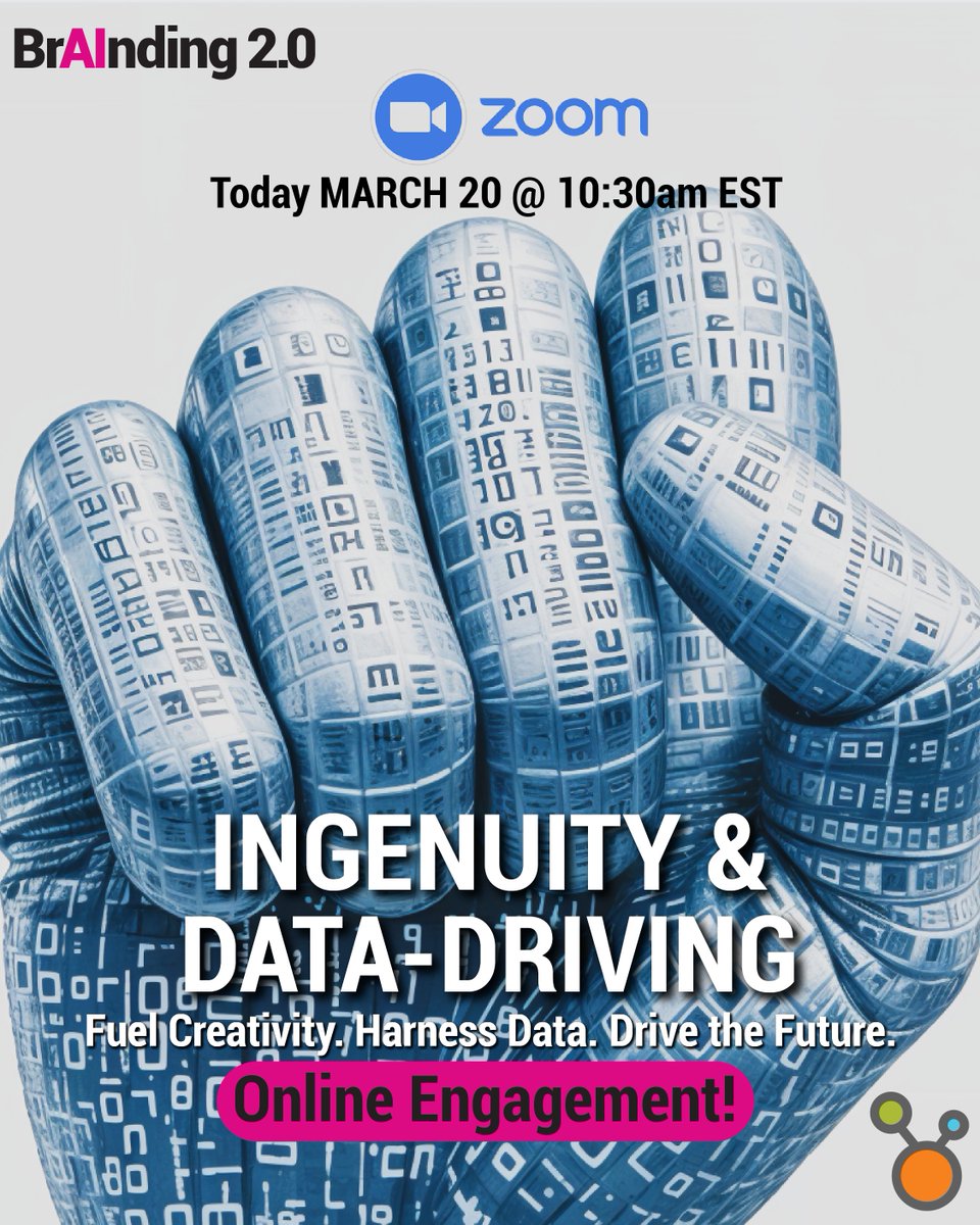 Flip the script! Join Ingenuity &amp; Data-Driving—where creativity meets data. TODAY, March 20, 10:30 AM EST. FREE: eventbrite.com/e/107898559796…