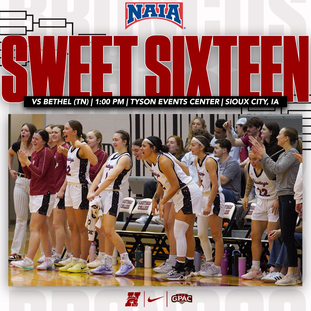 IT’S GAME DAY!!
The Sweet Sixteen tips off today in Sioux City at 1:00 PM! See you there Bronco Nation!!
📺: hastingsbroncos.com/links/h43at4
📊: hastingsbroncos.com/links/8vpu6j
🎙️: hastingsbroncos.com/links/h5nesj
🎟️:hastingsbroncos.com/links/cfbpkw
#GDTBAB