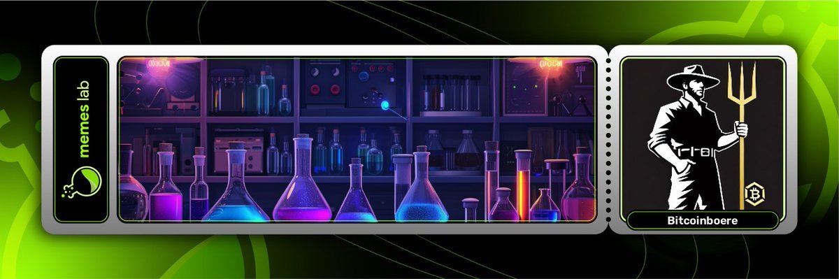 BitcoinBoere's tweet photo. Welcome to the Memes Lab!
Where we brew the spiciest crypto memes with a dash of Bitcoin magic.
Join BitcoinBoere as we farm the dankest memes on the blockchain!
Ready to trade some meme tokens? Jump in via our bot: https://t.co/X8NpOFMqZr
#MemesLab #BitcoinBoere #CryptoMemes #TON #BlockchainBanter
@memeslabxyz