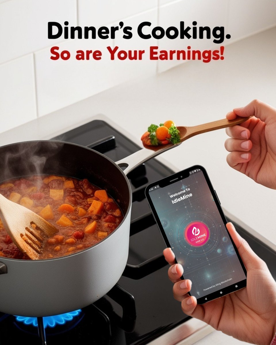 stringidlemine's tweet image. 🍲Dinner’s Cooking. So Are Your Earnings!💰

Why wait when you can earn? Stir the pot with one hand, tap &amp;amp; earn with the other!💸
play.google.com/store/apps/det…
🔥Multitask like a pro—IdleMine has your back!

#IdleMine #TapAndEarn #MultitaskLikeAPro #PlayToEarn #EffortlessEarnings
