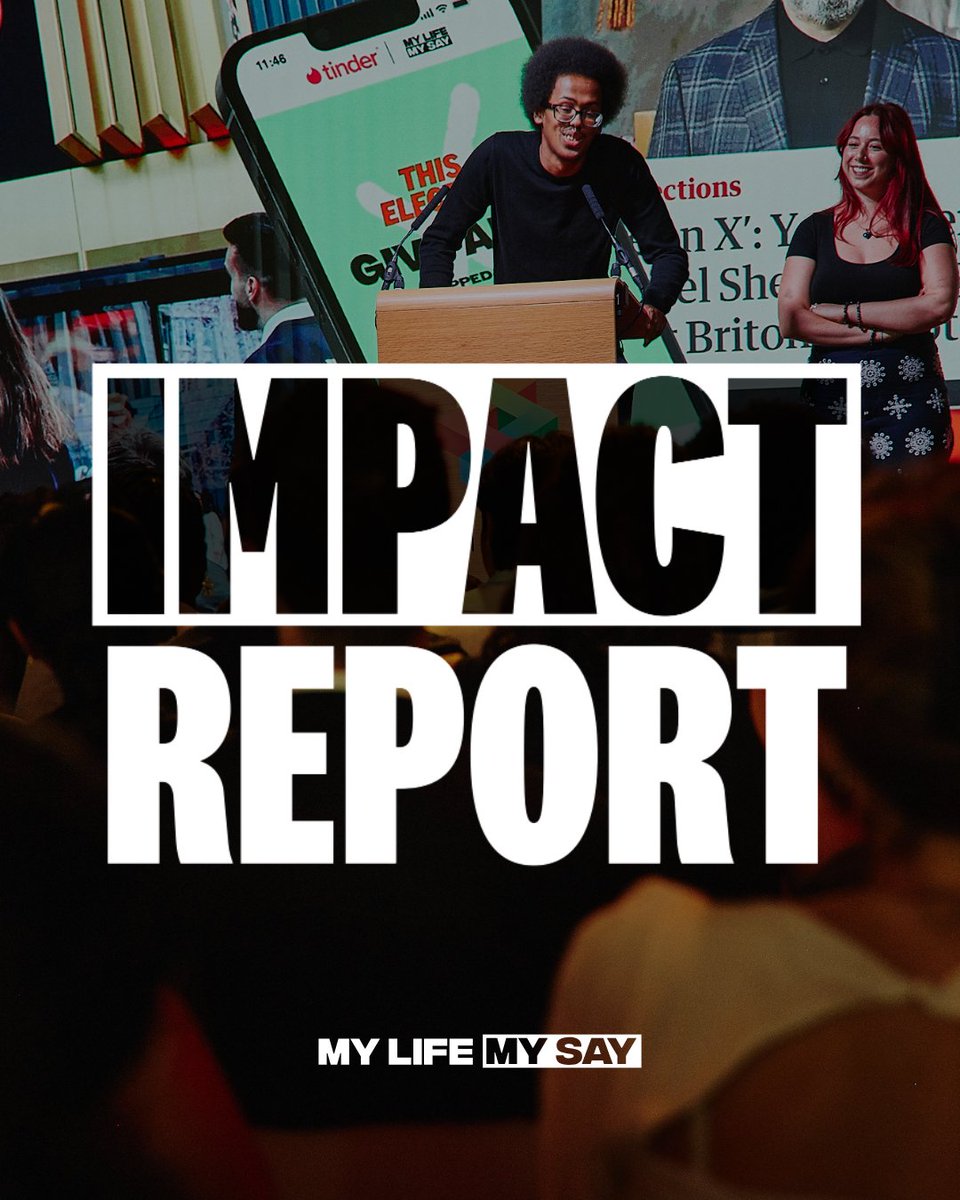 mylifemysay's tweet image. My Life My Say are proud to present our 2024 Impact Report, which marks a transformative year for youth
civic participation in the UK 💫
Read our 2024 Impact Report here 👇mylifemysay.org.uk/_files/ugd/232…