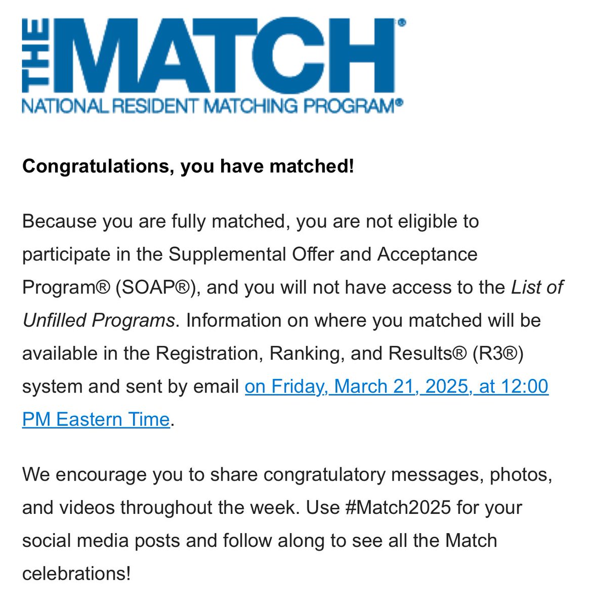 So excited to announce that I’m going to be a plastic surgeon! Where? We’ll find out tomorrow! 

#Match2025 #plasticsurgery