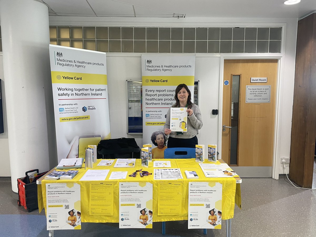 Eimear McCusker (@mccusker_eimear) on Twitter photo March to Safety <a href="/BelfastTrust/">Belfast Trust</a> . Promoting the yellow card scheme for reporting ADRs. Great work Aine! March to Safety <a href="/BelfastTrust/">Belfast Trust</a> . Promoting the yellow card scheme for reporting ADRs. Great work Aine!