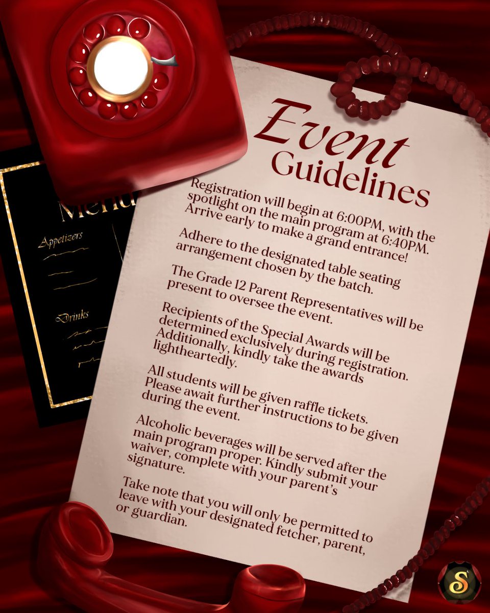 SPCP2025's tweet photo. Cue the music, darling. It’s showtime! 🎥✨

Step behind the velvet curtains and discover the Guidelines, Program Flow, and Special Awards that will make tonight a dream come true. 💋

The show is all yours! 🌟 https://t.co/y46Kki8RQs