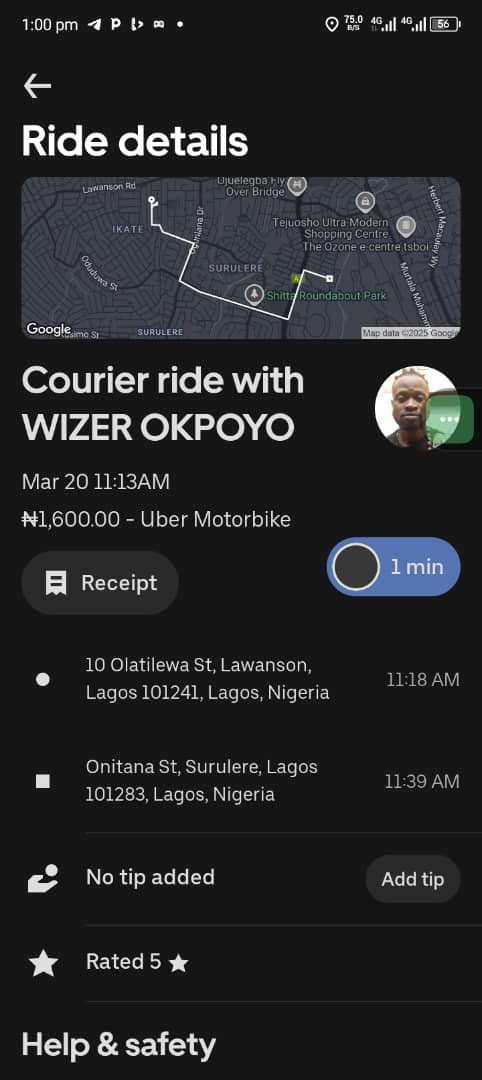Please let's make <a href="/UberNigeria/">Uber Nigeria</a> dispatch rider famous, he ran away with a customer order this morning and said there is nothing we can do about it, he went further to threaten to burn down my kitchen when I reached out to him via call (07085432124). This is the third Time this mth