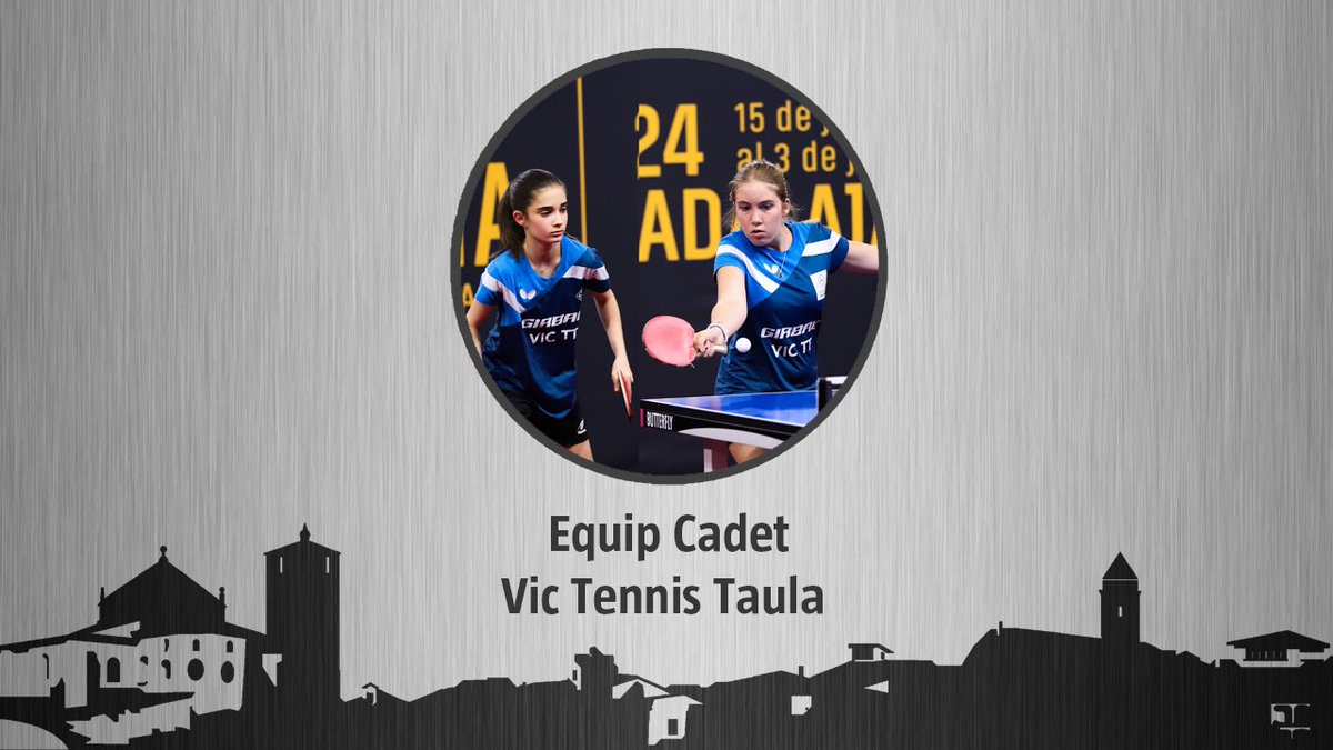 Festa de l'Esport Vigatà 2025 
Dijous 27 de març

Nominats a MILLOR EQUIP PROMESA FEMENÍ:

- Equip Via Olímpica 3 del CG VIC
- Equip Juvenil del <a href="/OARVic/">OAR Vic</a> 
- Equip Cadet del <a href="/Vic_tennistaula/">Girbau Vic TT</a> 

#NitEsportVic2025 #FestaEsportVic