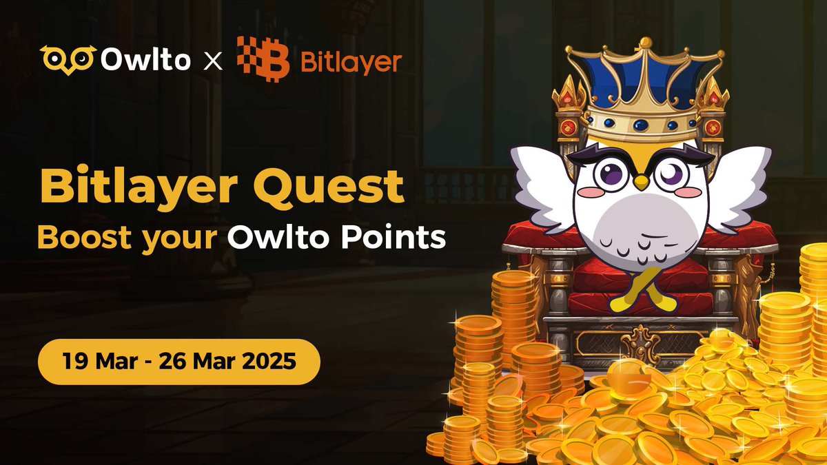 Owlto Finance(🦉💛🦉) (@owlto_finance) on Twitter photo Bitlayer Quest - BTCFi Daily Check In 📅
Racer Center on <a href="/BitlayerLabs/">Bitlayer BitVM</a> is in full swing! Complete one bridge daily via Owlto to earn 1,500 points, which means more $BTR! Don’t miss out!
✅ Extra 1500 Owlto PTS
👉 owlto.finance/?to=Bitlayer Bitlayer Quest - BTCFi Daily Check In 📅
Racer Center on <a href="/BitlayerLabs/">Bitlayer BitVM</a> is in full swing! Complete one bridge daily via Owlto to earn 1,500 points, which means more $BTR! Don’t miss out!
✅ Extra 1500 Owlto PTS
👉 owlto.finance/?to=Bitlayer