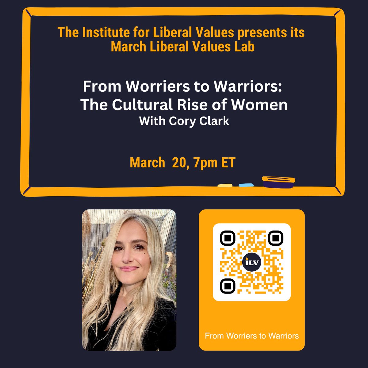 ilvalues (@ilvalues) on Twitter photo Tonight | From Worriers to Warriors: The Cultural Rise of Women with Cory Clark - mailchi.mp/ilvalues.org/w…
Join the conversation live on X with <a href="/ImHardcory/">Cory Clark</a> and on YouTube. Tonight | From Worriers to Warriors: The Cultural Rise of Women with Cory Clark - mailchi.mp/ilvalues.org/w…
Join the conversation live on X with <a href="/ImHardcory/">Cory Clark</a> and on YouTube.