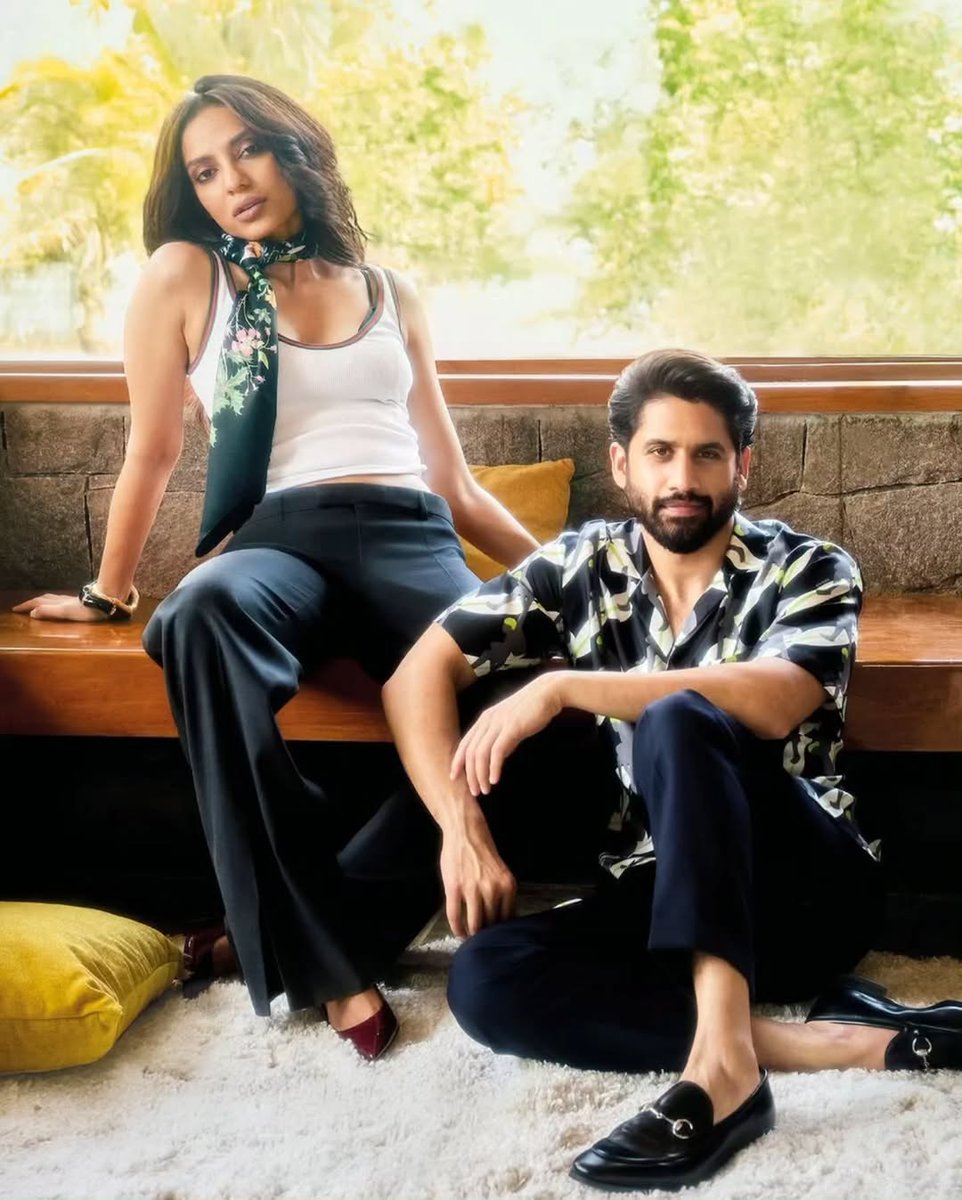 SMTollywood's tweet photo. Effortlessly cool and charming @chay_akkineni and @sobhitad ❤️🔥
#NagaChaitanya #Sobhita #SoChai #SillyMonksTollywood https://t.co/KVMB3sN8ZJ