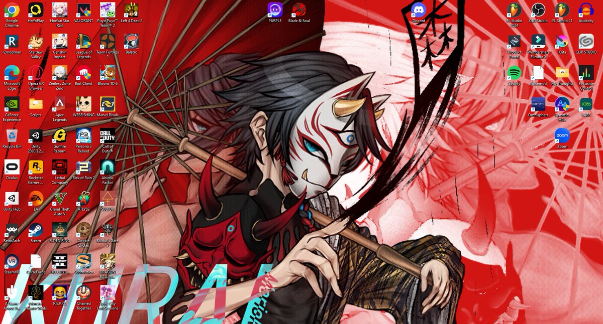 KyronBytesVA's tweet image. Got a new background featuring art by my friend @birbo_birb! It maaaaay or may not be a wallpaper version of a certain mask boi&apos;s splash art!

Top tieeeerrrr!