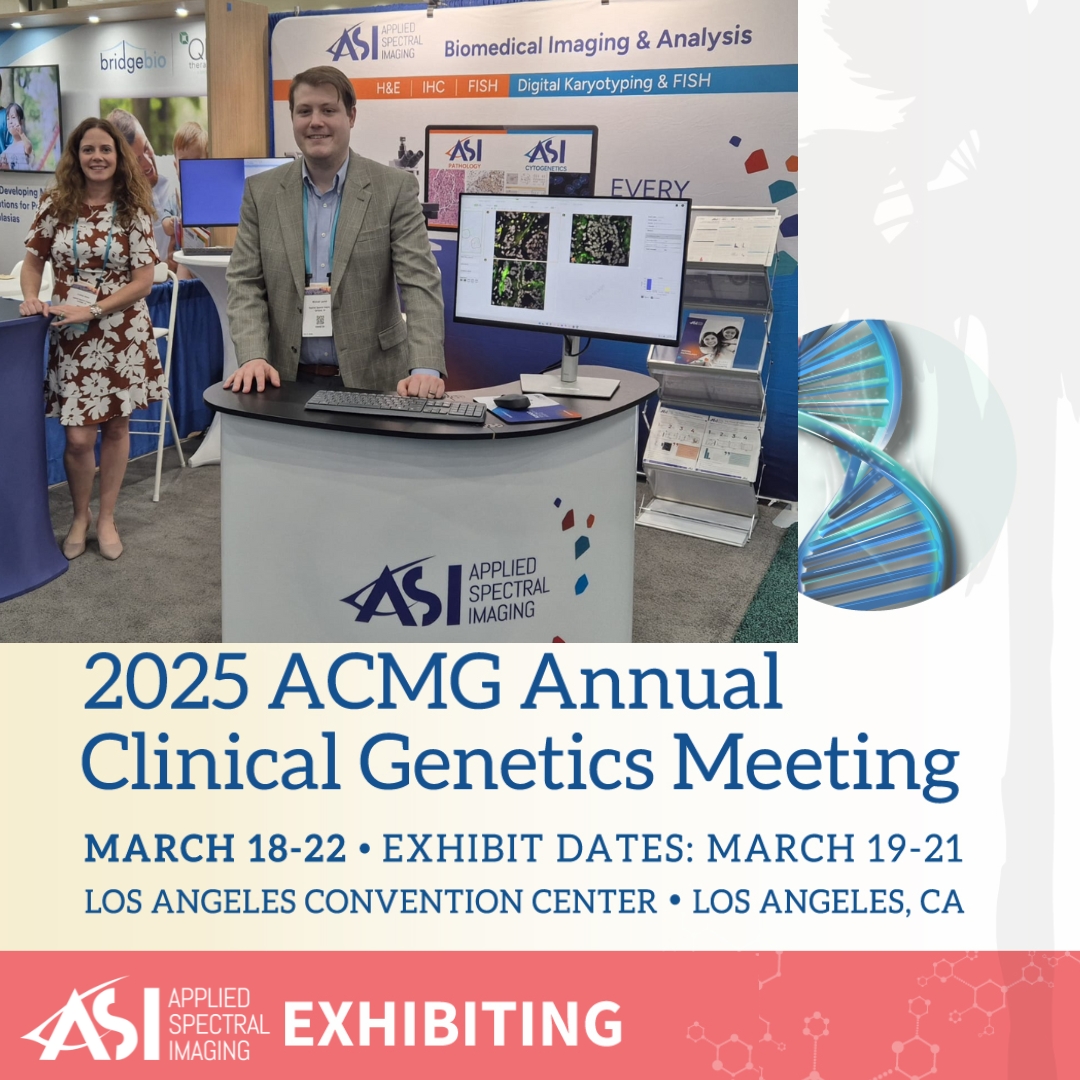 ASImaging's tweet image. 📢 Live from #ACMG2025!
Our booth is packed as visitors explore AI-powered karyotyping &amp;amp; FISH analysis in action!
Stop by Booth #729 &amp;amp; check out our poster presentations - see the future of cytogenetics firsthand!

#AIKaryotyping #FISHAnalysis #DigitalPathology #LabAutomation