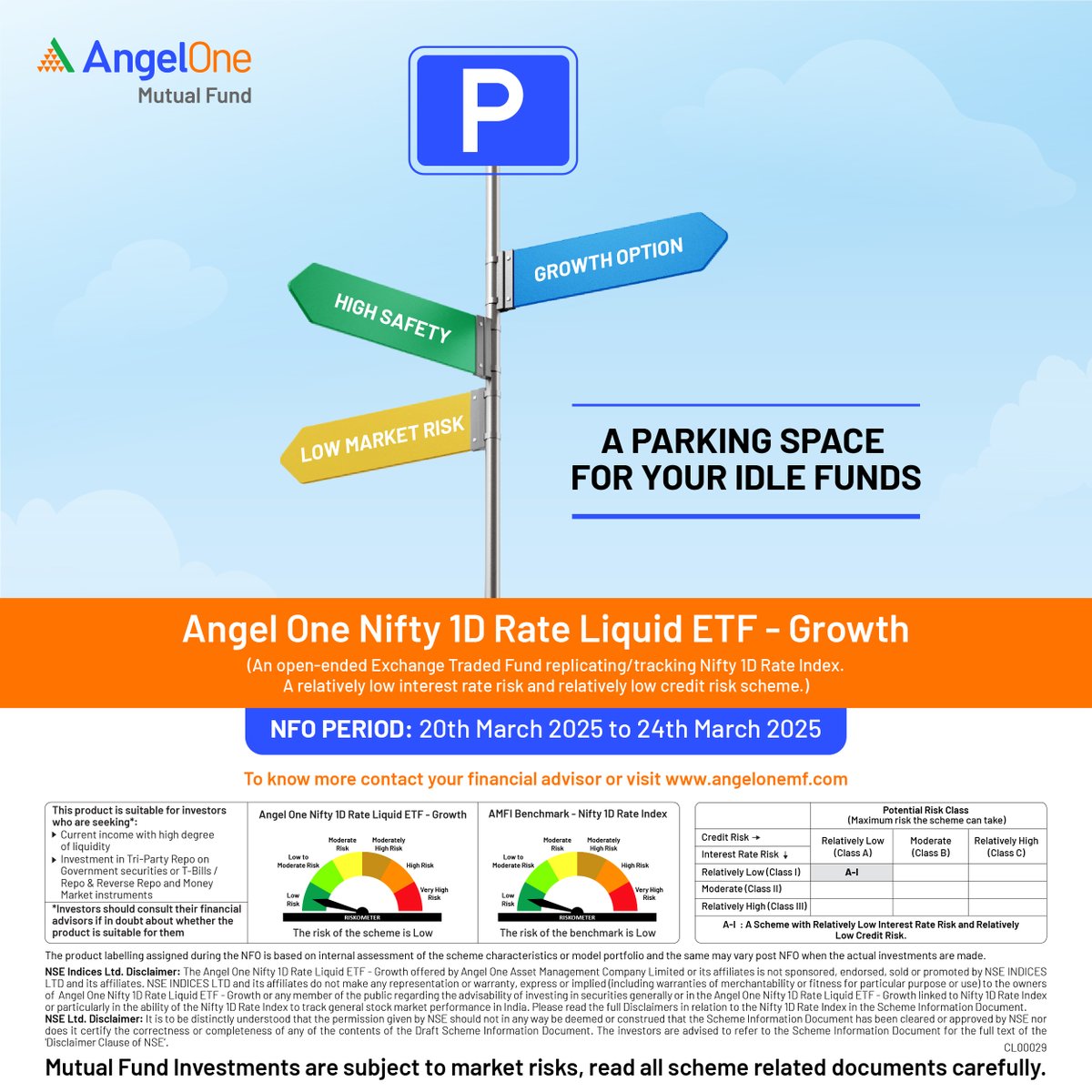 AngelOneMF's tweet image. 𝗔𝗻𝗴𝗲𝗹 𝗢𝗻𝗲 𝗡𝗶𝗳𝘁𝘆 𝟭𝗗 𝗥𝗮𝘁𝗲 𝗟𝗶𝗾𝘂𝗶𝗱 𝗘𝗧𝗙 – 𝗚𝗿𝗼𝘄𝘁𝗵 NFO is  OPEN!

𝗜𝗡𝗩𝗘𝗦𝗧 𝗡𝗢𝗪 - angelonemf.com/nfo

#AngelOneMutualFund #InvestmentWithoutGuesswork #IndexFund #ETF #PassiveInvestment #Nifty #LiquidETF #AngelOneNifty1DRateLiquidETF #NFOOpen