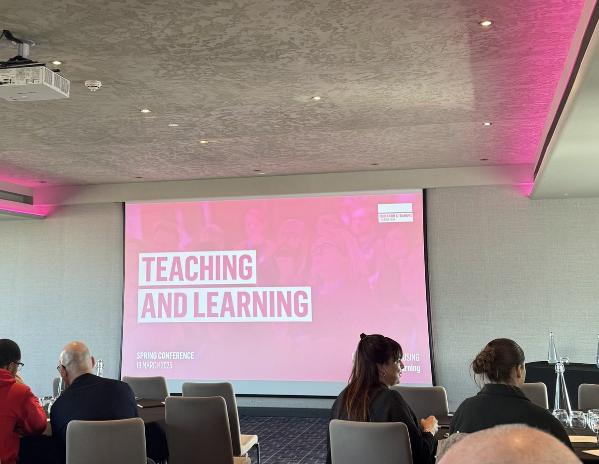 kellyackroyd's tweet photo. Had an inspiring day at the ETF Teaching and Learning Conference in Birmingham yesterday.

As a Teacher Trainer, it’s essential to stay informed not only about the current landscape of education but also about the innovations shaping its future. https://t.co/17qSaeC2Lo