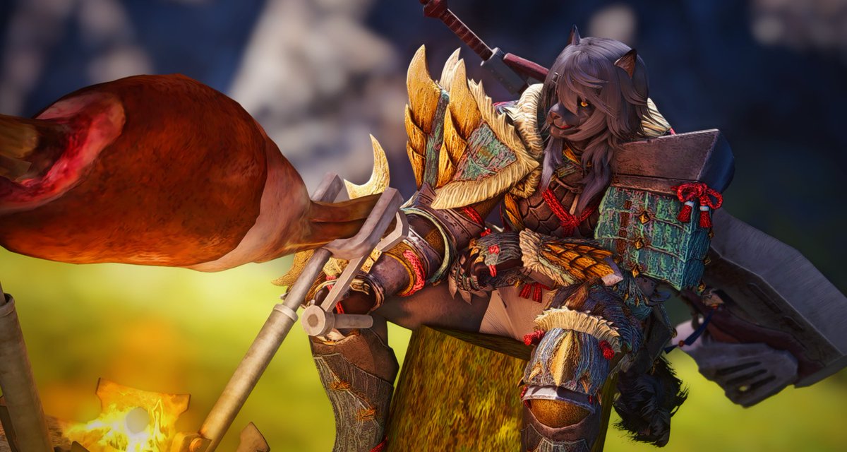 Hunter's gotta eat.
#Femhroth #Hrothgar #Hrothgal #Lupin