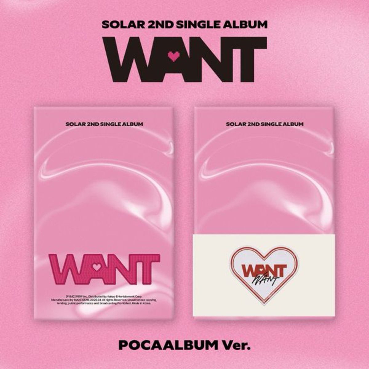 [🗓️] 솔라 (Solar) - 싱글앨범 2집 [WANT] 공동구매 링크 오픈 ✨

🗓️ 할인기간 : ~2025.04.08 18:00 (KST)

솔라 싱글앨범 2집 구매 바로가기 👇
🔗: buly.kr/G3CsR4M

#솔라 #SOLAR
#공동구매 #공구
#올엠디공구