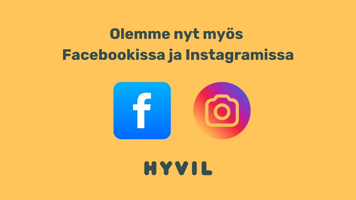 Hyvilin X-tili hiljenee. Seuraa meitä jatkossa FB:ssä ja Instassa.