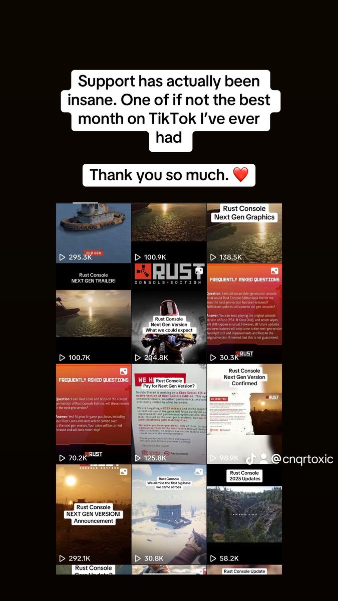 cnqrtoxic's tweet image. No words. Thank you.❤️ @playrustconsole #rustconsole #rust