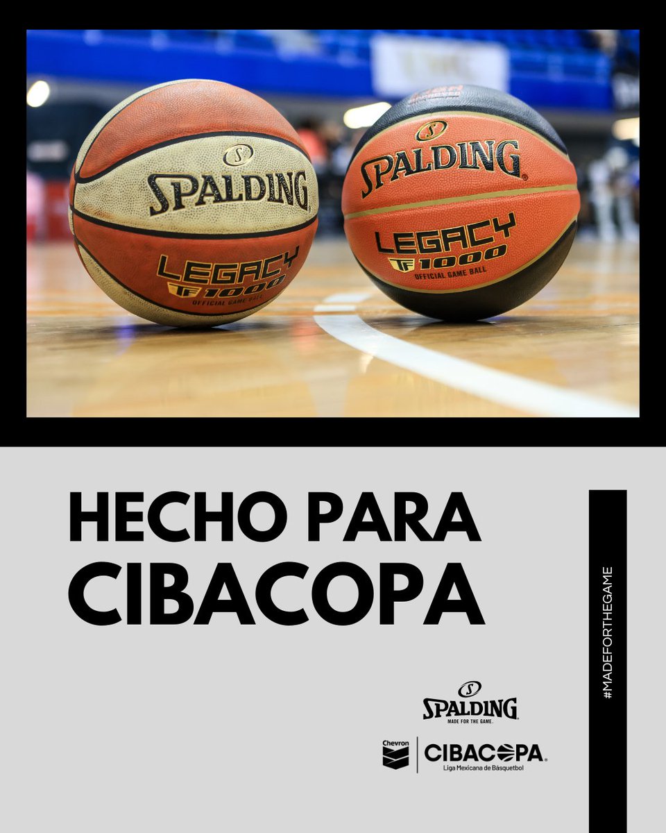 SpaldingMexico's tweet photo. 🔥 HECHO PARA @cibacopamx  🔥
El Legacy TF-1000 es más que un balón, es el juego mismo.
#HechoParaCIBACOPA #SpaldingMéxico #CIBACOPA #MadeForTheGame https://t.co/0b084mfATF