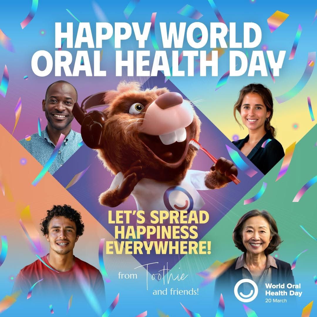 A Happy Mouth is a Happy Mind! 
Today the team are celebrating world oral health day. #WorldOralHealthDay