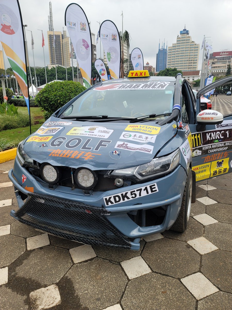 A vehicle running on a CVT transmission in the Safari Rally.

Imagine racing a Honda Fit RS in the <a href="/SafariRallyWRC/">Safari Rally</a> . <a href="/CrabmenE/">#Crabmen EastAfrica</a> are racing a Honda Fit RS that is almost stock.
The upgrades on it are:
1. Fibre glass bonnet and bumper.
2. Coilovers
3. A Roll Cage
3 Bucket seats
4. A
