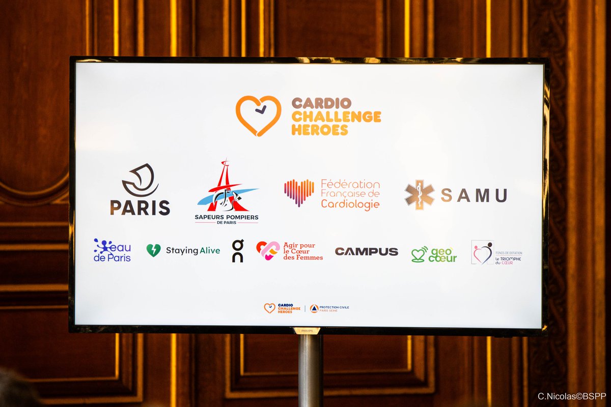 [#AVosAgendas] 🗓️ 

L’opération #CardioChallengeHeroes a été présentée aujourd’hui à la mairie de Paris.

Un dimanche par mois, formez vous gratuitement au massage cardiaque sur une place emblématique de la capitale !❤️🚑

A l'initiative de <a href="/PCParisSeine/">Protection Civile Paris Seine</a> 👏