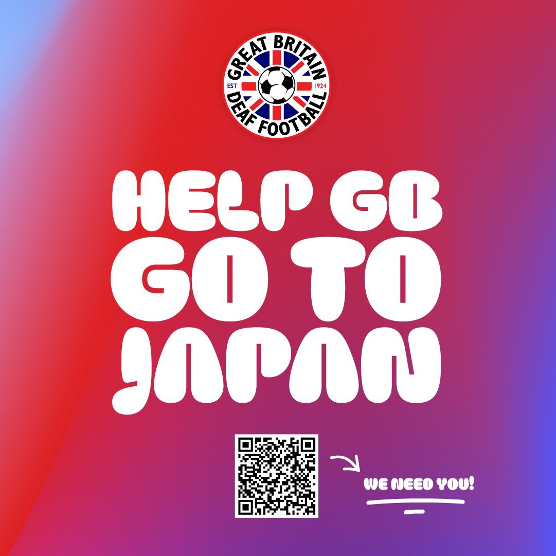 GB Deaf Football (@gbdeaffootball) on Twitter photo Morning <a href="/PhilFoden/">Phil Foden</a>, please can you spread the word about GB Deaf Football’s urgent fundraising campaign? We need to raise £64,000 by the end of March to get to the Deaflympics! Any support would mean the world
Donate & share: gofundme.com/f/get-gbmen-an… Morning <a href="/PhilFoden/">Phil Foden</a>, please can you spread the word about GB Deaf Football’s urgent fundraising campaign? We need to raise £64,000 by the end of March to get to the Deaflympics! Any support would mean the world
Donate & share: gofundme.com/f/get-gbmen-an…