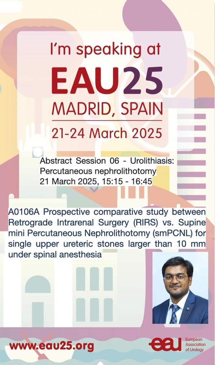 Exited to meet many friends and mentors at #EAUmadrid