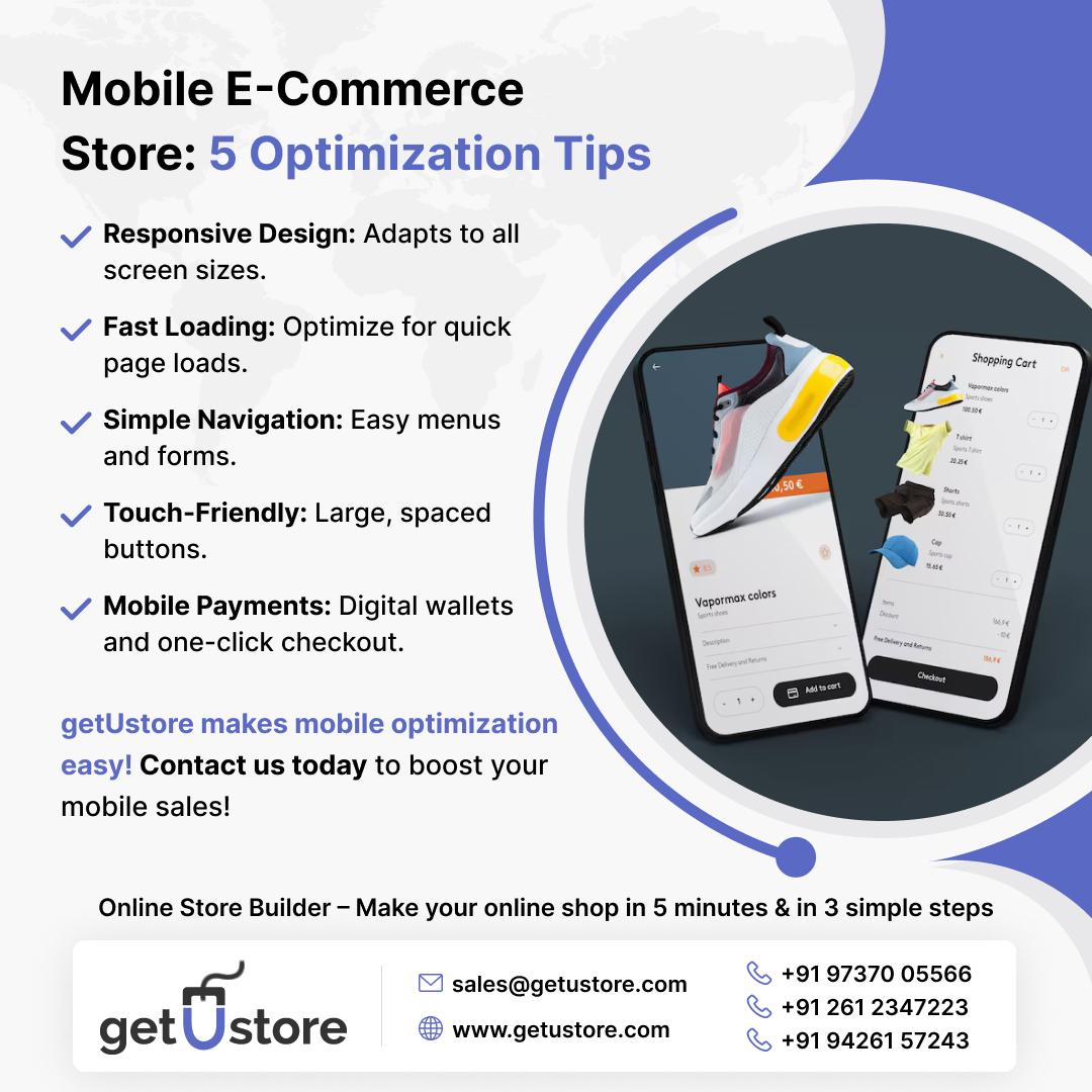 getustore's tweet image. Is Your Online Store Mobile-Optimized? 📱
Don’t lose customers to poor mobile experiences!

📩 Contact us today &amp;amp; start selling smarter!

#mobileecommerce #onlineshopping #seoforecommerce #userexperience #fastcheckout #ecommercegrowth #getustore #optimizeyourstore #mobilecommerce