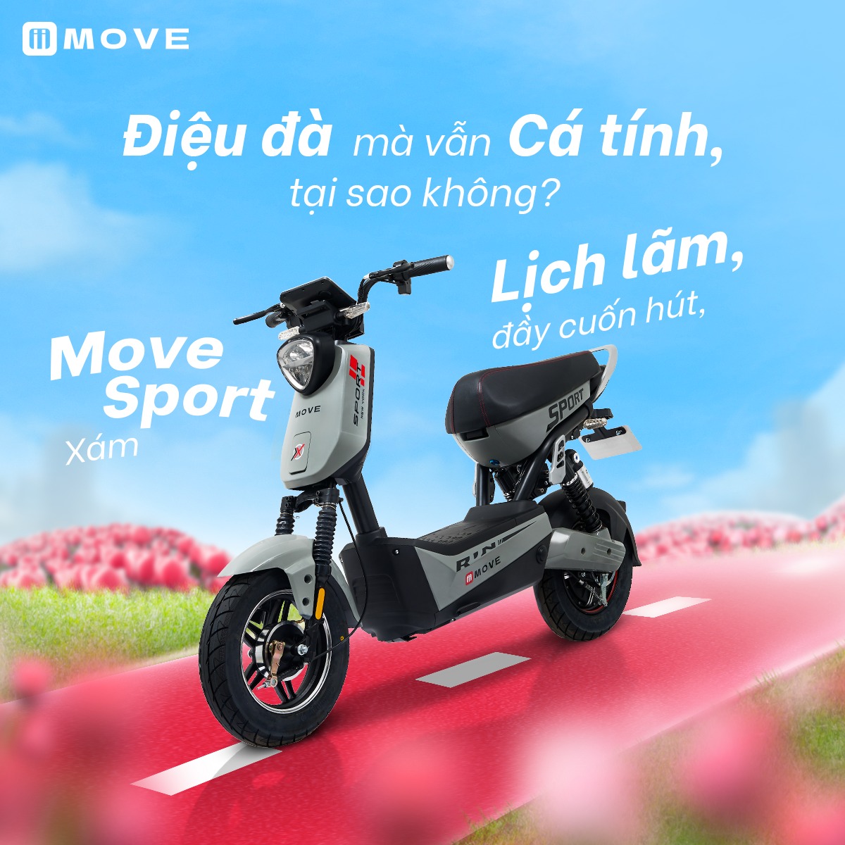 xedienmove's tweet photo. Nếu mà ai có hỏi thì cậu cứ bảo xe này Move giới thiệu 👌
Bốc cái xe cá tính nhưng mà mình vẫn thỏa sức điệu 💃
Đường đường là 1 dân chơi, gì chứ xe thì không được thiếu🛵
Mình cứ mua xe điện, kiểu gì mà chẳng có nhiều người theo!💌
Hiểu ý Move nói hem? ☺️ https://t.co/7kMbEt2pxT