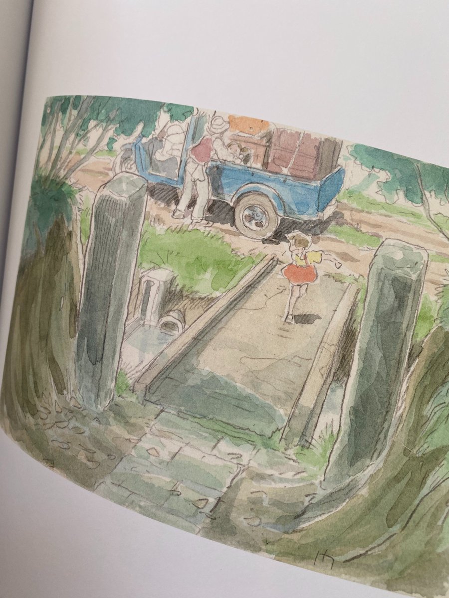 見てよこれ、この絵だけでこの子たちがどういう子なのか分かる…。子どものころ感動した作品はこうやって世界がつくられていったのかと圧巻。質量がちがうんだよなあ。宮崎駿監督はつねにはるか遠いところにいらっしゃるなあ。 